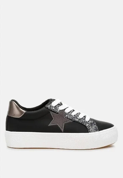 Merida Glitter Patch Chunky Sneakers Women