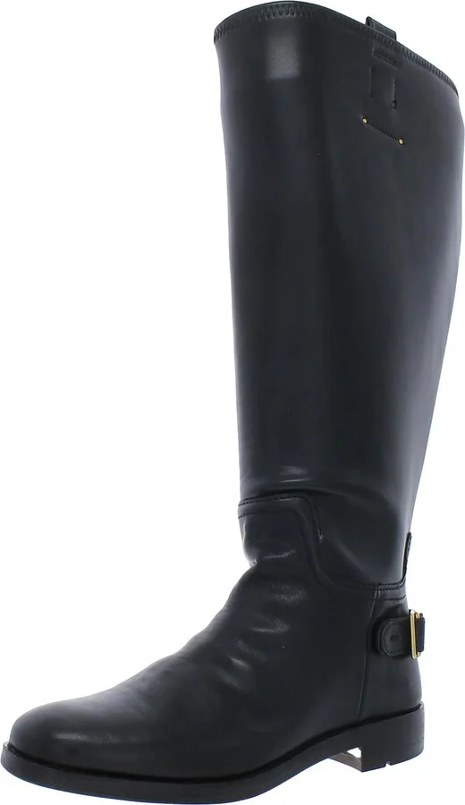 Merina Womens Faux Leather Wide Calf Knee-High Boots
