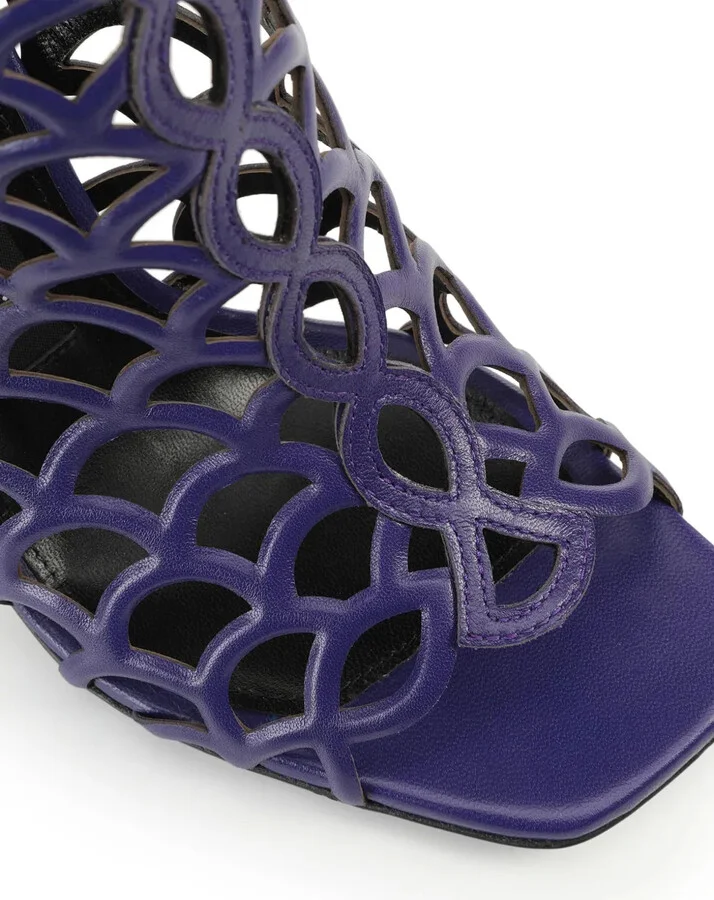Mermaid leather cage sandals - Image 5