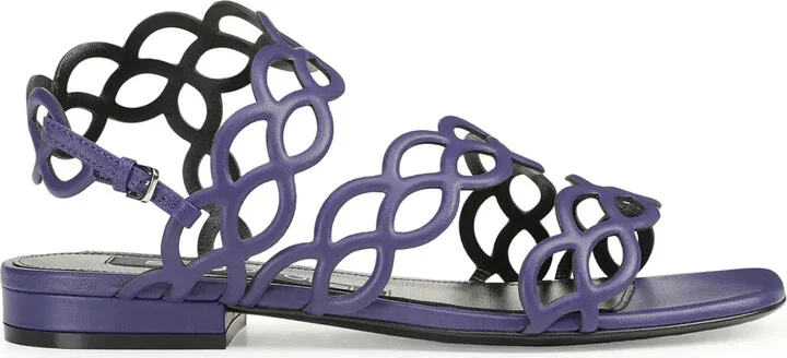 Mermaid leather sandals
