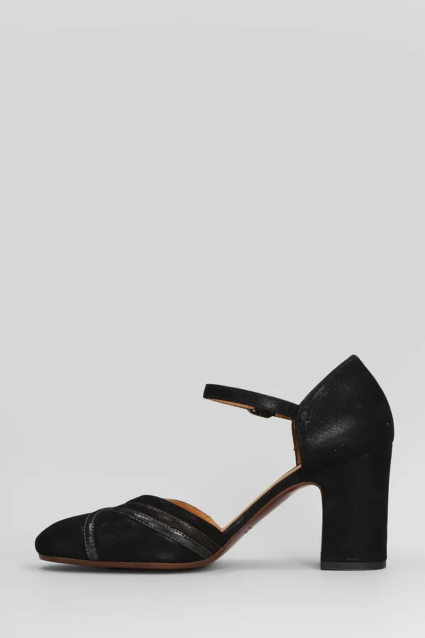 Merman Pumps In Black Leather - Image 3