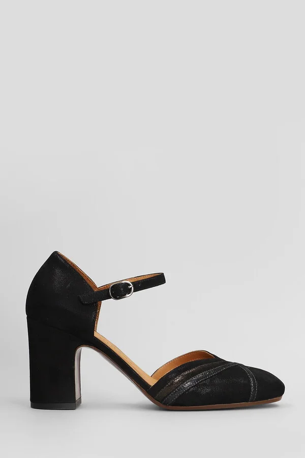 Merman Pumps In Black Leather