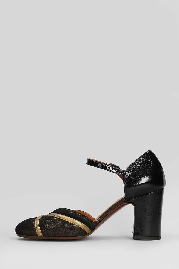 Merman Pumps In Bronze Leather - Image 3