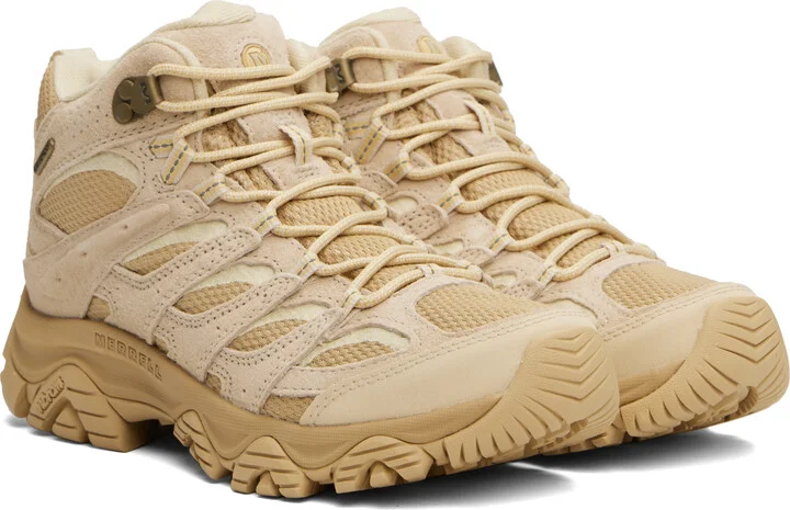 Merrell 1TRL Beige Moab 3 Mid Waterproof Boots - Image 4