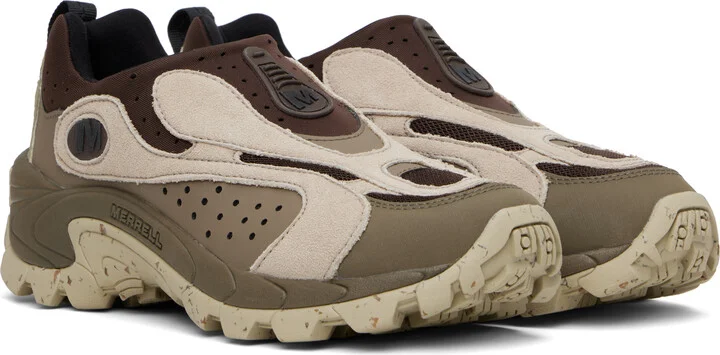 Merrell 1TRL Brown & Beige Moc Speed Streak Evo Sneakers - Image 4