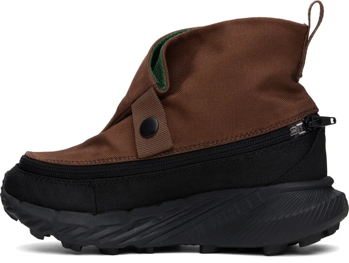 Merrell 1TRL Brown & Green Agility Peak 5 GTX Zip Off Sneakers - Image 3