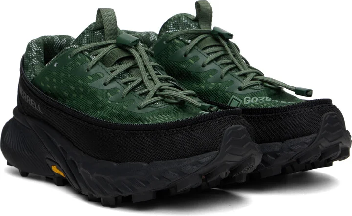 Merrell 1TRL Brown & Green Agility Peak 5 GTX Zip Off Sneakers - Image 5