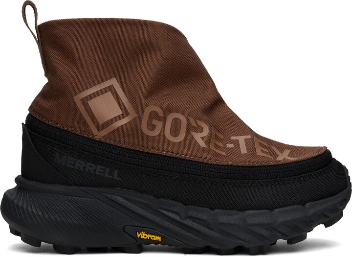 Merrell 1TRL Brown & Green Agility Peak 5 GTX Zip Off Sneakers