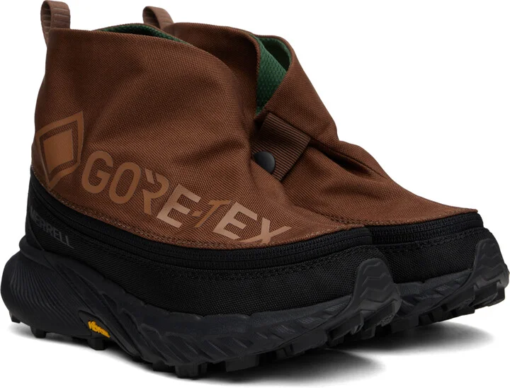 Merrell 1TRL Brown & Green Agility Peak 5 GTX Zip Sneakers - Image 4