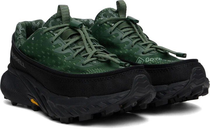 Merrell 1TRL Brown & Green Agility Peak 5 GTX Zip Sneakers - Image 5