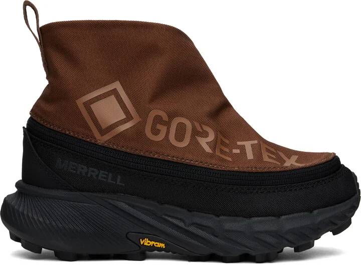 Merrell 1TRL Brown & Green Agility Peak 5 GTX Zip Sneakers