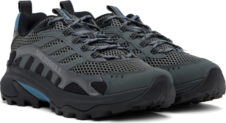 Merrell 1TRL Gray & Black Moab Speed 2 Vent 2K SE Sneakers - Image 4