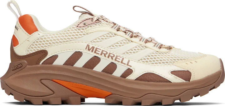 Merrell 1TRL Off-White & Brown Moab Speed 2 Vent 2K Sneakers