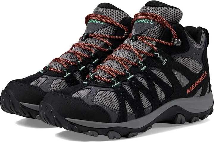 Merrell Accentor 3 Mid Men's Shoes Black/Charcoal : 11 M, Textile/Leather