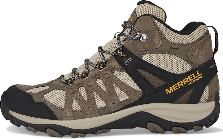 Merrell Accentor 3 Mid Wp Men's Shoes Boulder/Old Gold : 7.5 M, Leather/Textile - Image 6