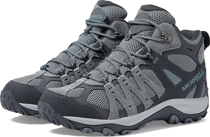 Merrell Accentor 3 Mid Wp Women's Shoes Monument : 8.5 M, Leather/Textile