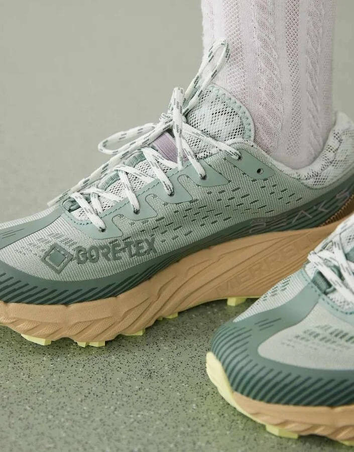 Merrell agility peak 5 gtx sneakers in sage - Image 4