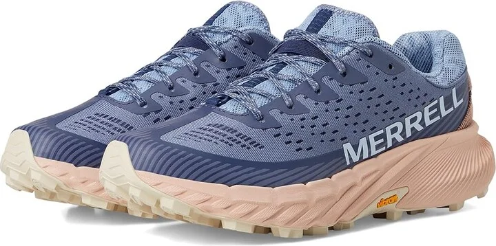 Merrell Agility Peak 5 Women's Shoes Indigo/Pink Salt : 6 M, Synthetic/Textile