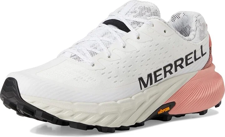 Merrell Agility Peak 5 Women's Shoes White/Soft Coral : 6.5 M, Synthetic/Textile - Image 5