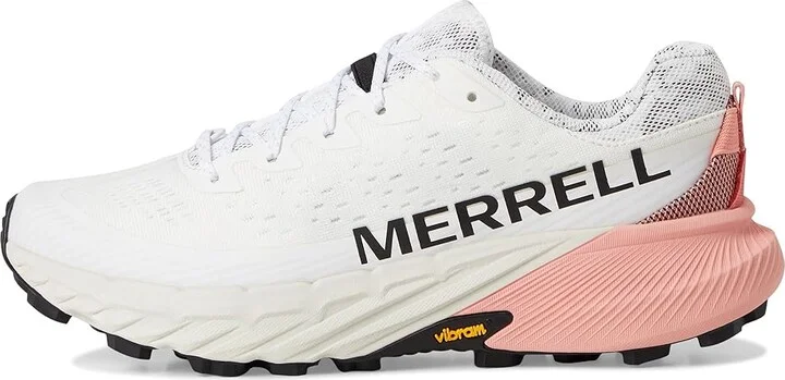 Merrell Agility Peak 5 Women's Shoes White/Soft Coral : 6.5 M, Synthetic/Textile - Image 6
