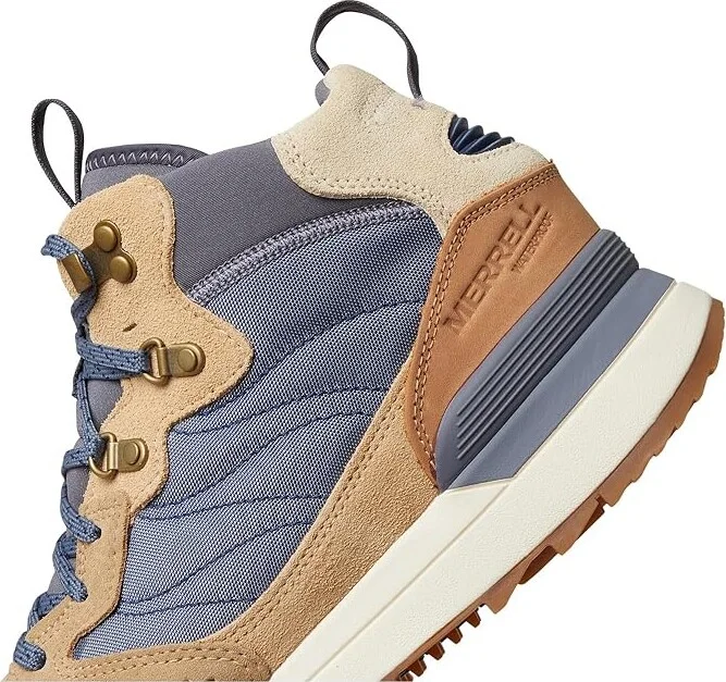 Merrell Alpine 83 Sneaker Recraft Mid Waterproof Men's Boots Indigo : 10 M, Leather/Suede/Textile - Image 7