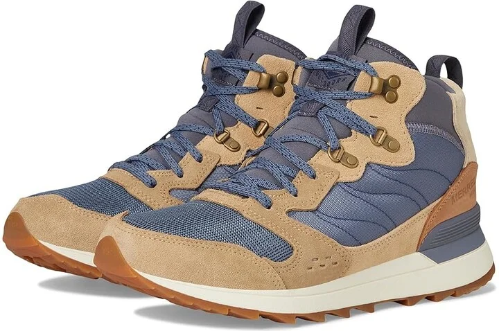 Merrell Alpine 83 Sneaker Recraft Mid Waterproof Men's Boots Indigo : 10 M, Leather/Suede/Textile