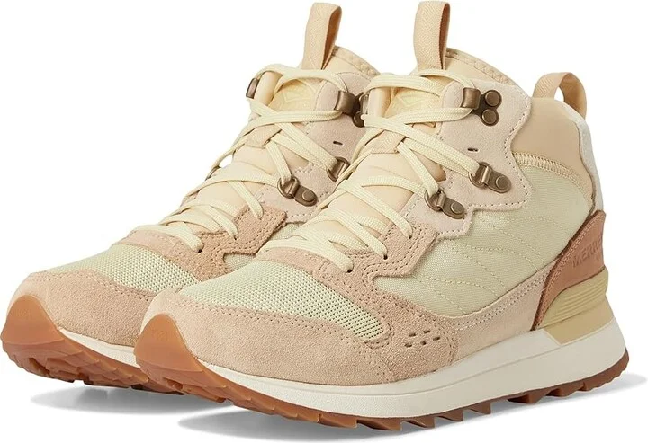 Merrell Alpine 83 Sneaker Recraft Mid Waterproof Women's Boots Buttercream : 7 M, Leather/Mesh/Suede