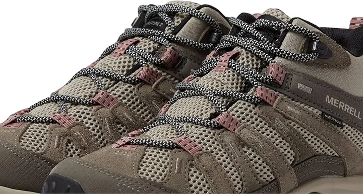 Merrell Alverstone 2 Mid Wp Women's Shoes Aluminum : 5 W, Suede/Textile - Image 5