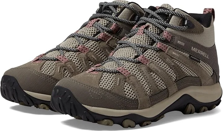 Merrell Alverstone 2 Mid Wp Women's Shoes Aluminum : 5 W, Suede/Textile