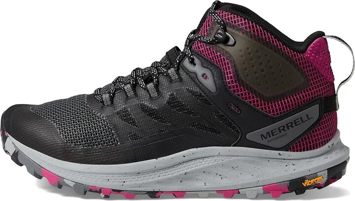 Merrell Antora 3 Mid Wp Women's Shoes Black/Fuchsia : 5 M, Synthetic/Textile - Image 5