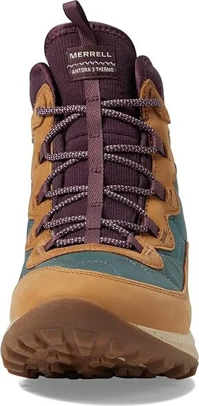 Merrell Antora 3 Thermo Mid Waterproof Women's Shoes Forest : 5 M, Leather/Textile - Image 3