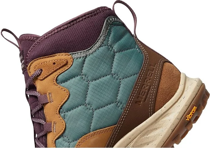 Merrell Antora 3 Thermo Mid Waterproof Women's Shoes Forest : 5 M, Leather/Textile - Image 4