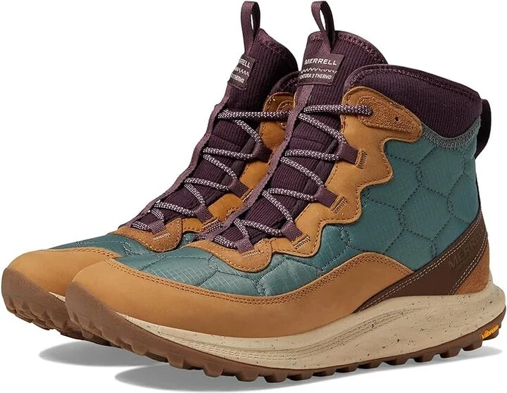 Merrell Antora 3 Thermo Mid Waterproof Women's Shoes Forest : 5 M, Leather/Textile