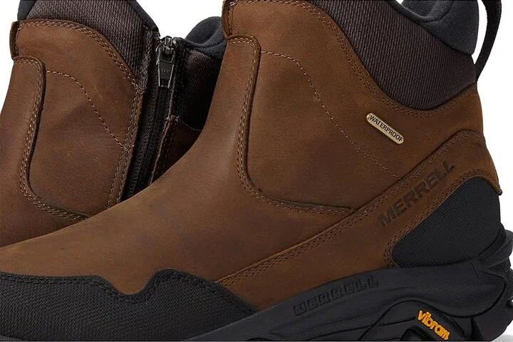 Merrell Coldpack 3 Thermo Tall Zip Waterproof Men's Shoes Earth : 7 W, Leather - Image 5