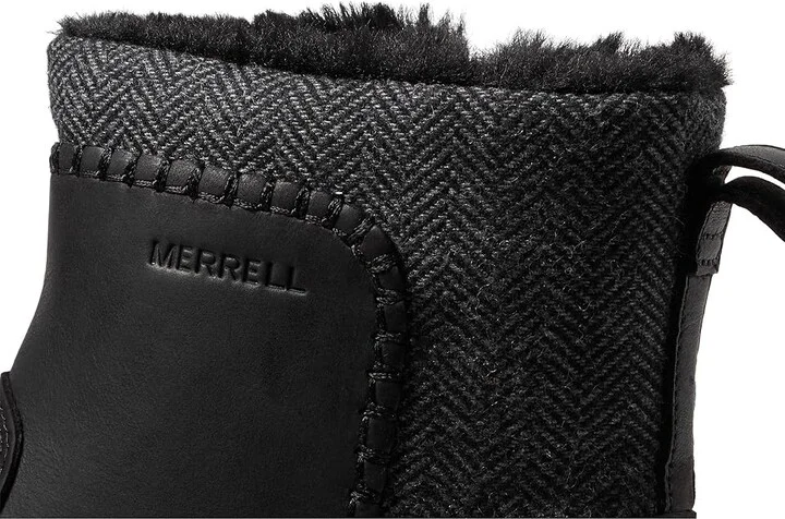 Merrell Encore Ice 5 Mid Zip Women's Boots Black : 5.5 M, Leather - Image 5