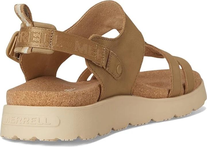 Merrell Fleur Backstrap Women's Sandals Beaver : 7 M, Leather - Image 4