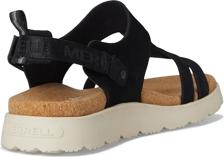 Merrell Fleur Backstrap Women's Sandals Black : 6 M, Leather - Image 4