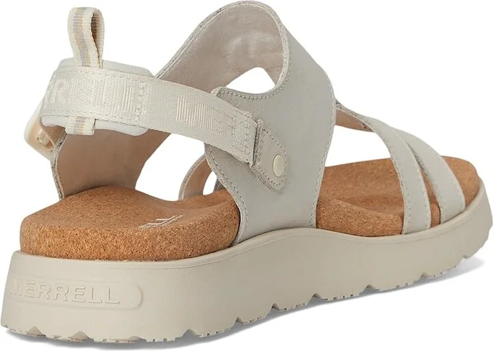 Merrell Fleur Backstrap Women's Sandals Chalk : 5 M, Leather - Image 4