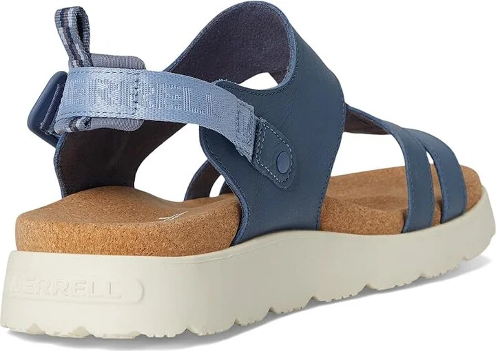 Merrell Fleur Backstrap Women's Sandals Indigo/Seaway : 11 M, Leather - Image 4