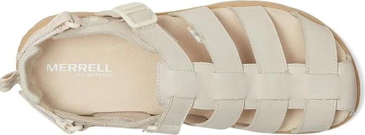 Merrell Fleur Fisherman Women's Sandals Chalk : 7 M, Leather - Image 2