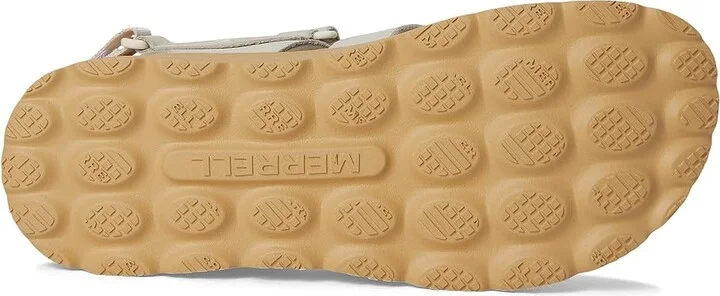 Merrell Fleur Fisherman Women's Sandals Chalk : 7 M, Leather - Image 3