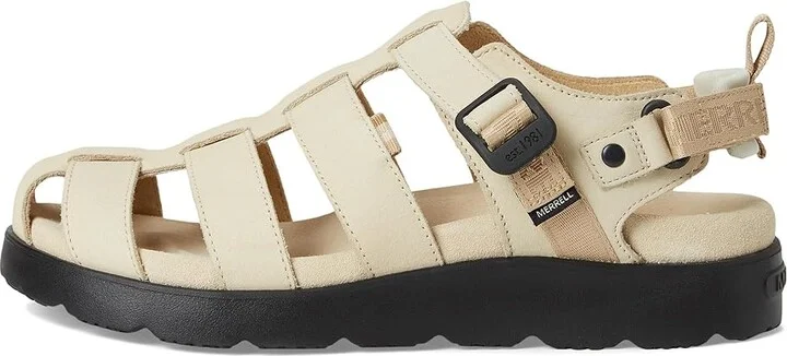 Merrell Fleur Fisherman Women's Sandals Poplar/Latte : 10 M, Leather - Image 4