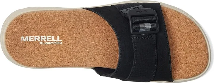 Merrell Fleur Slide Women's Sandals Black : 6 M, Leather - Image 2