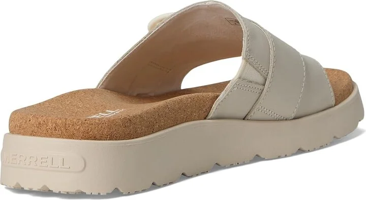 Merrell Fleur Slide Women's Sandals Chalk : 5 M, Leather - Image 4