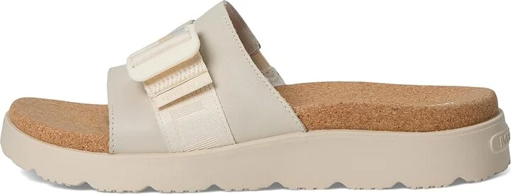 Merrell Fleur Slide Women's Sandals Chalk : 5 M, Leather - Image 6