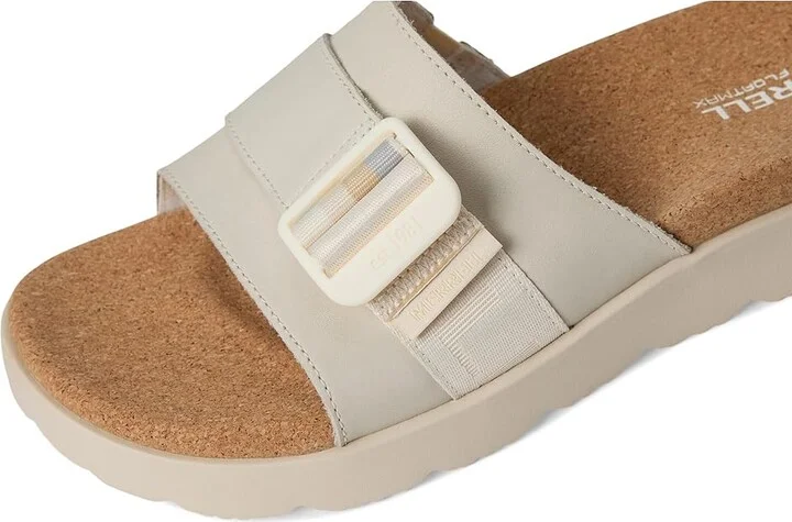 Merrell Fleur Slide Women's Sandals Chalk : 5 M, Leather - Image 7