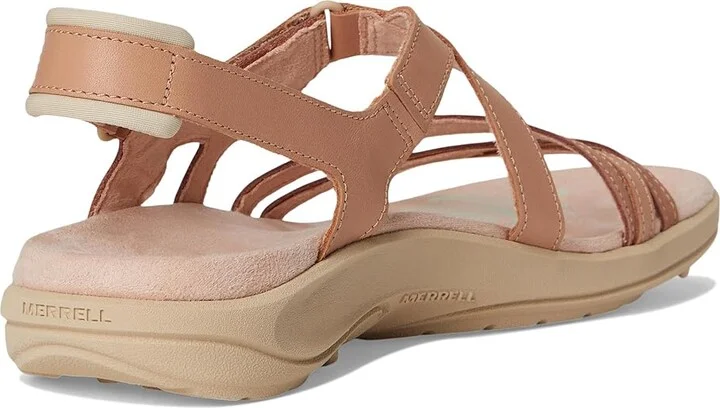 Merrell Harbor Backstrap Women's Sandals Tan Rose : 9 M, Leather - Image 4
