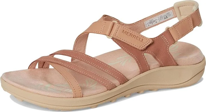Merrell Harbor Backstrap Women's Sandals Tan Rose : 9 M, Leather - Image 5