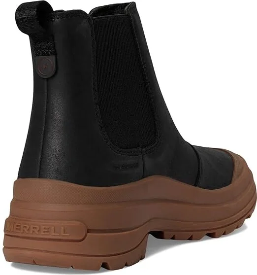 Merrell Harper Lace-Up Waterproof Women's Boots Black/Gum : 8.5 M, Leather - Image 4