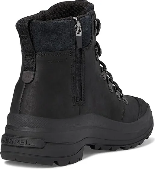 Merrell Harper Lace Zip Waterproof Women's Boots Black : 7.5 M, Leather - Image 4